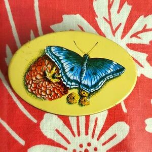 3/$25 Vintage Hong Kong Butterfly pill box